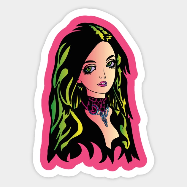 Beautiful Girl Sticker by SVGdreamcollection